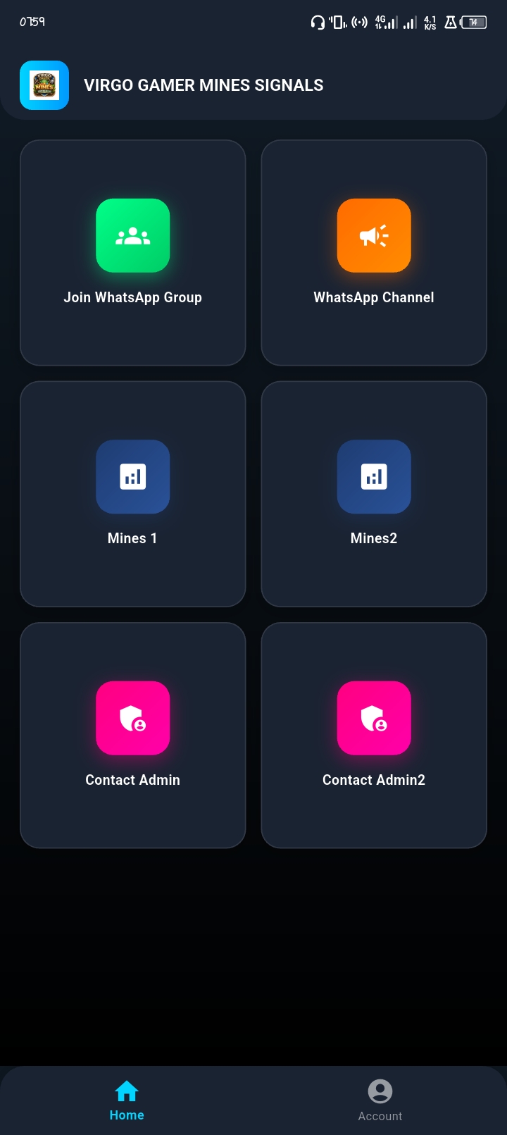 Dashboard View - VIRGO SIGNAL